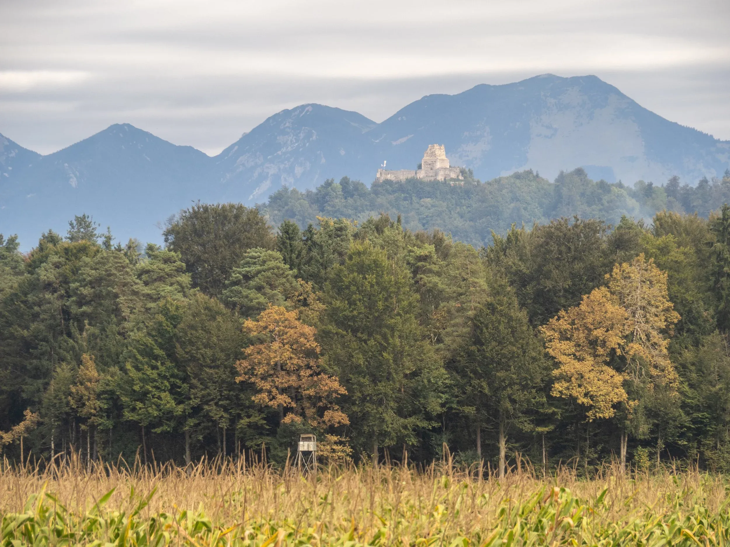 Hilltop castle outside Ljubljana