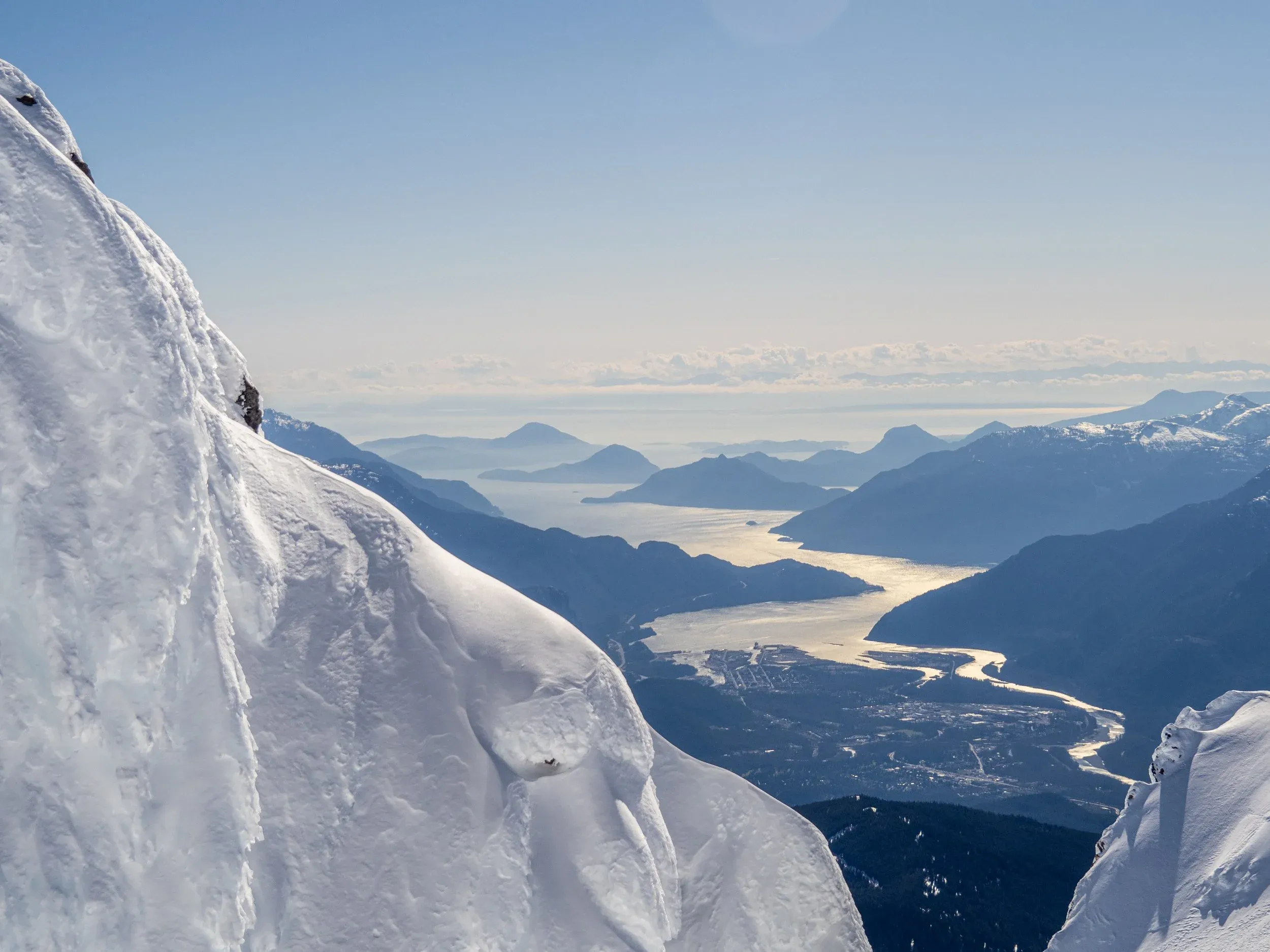 Incredible views back down to Squamish and Howe Sound