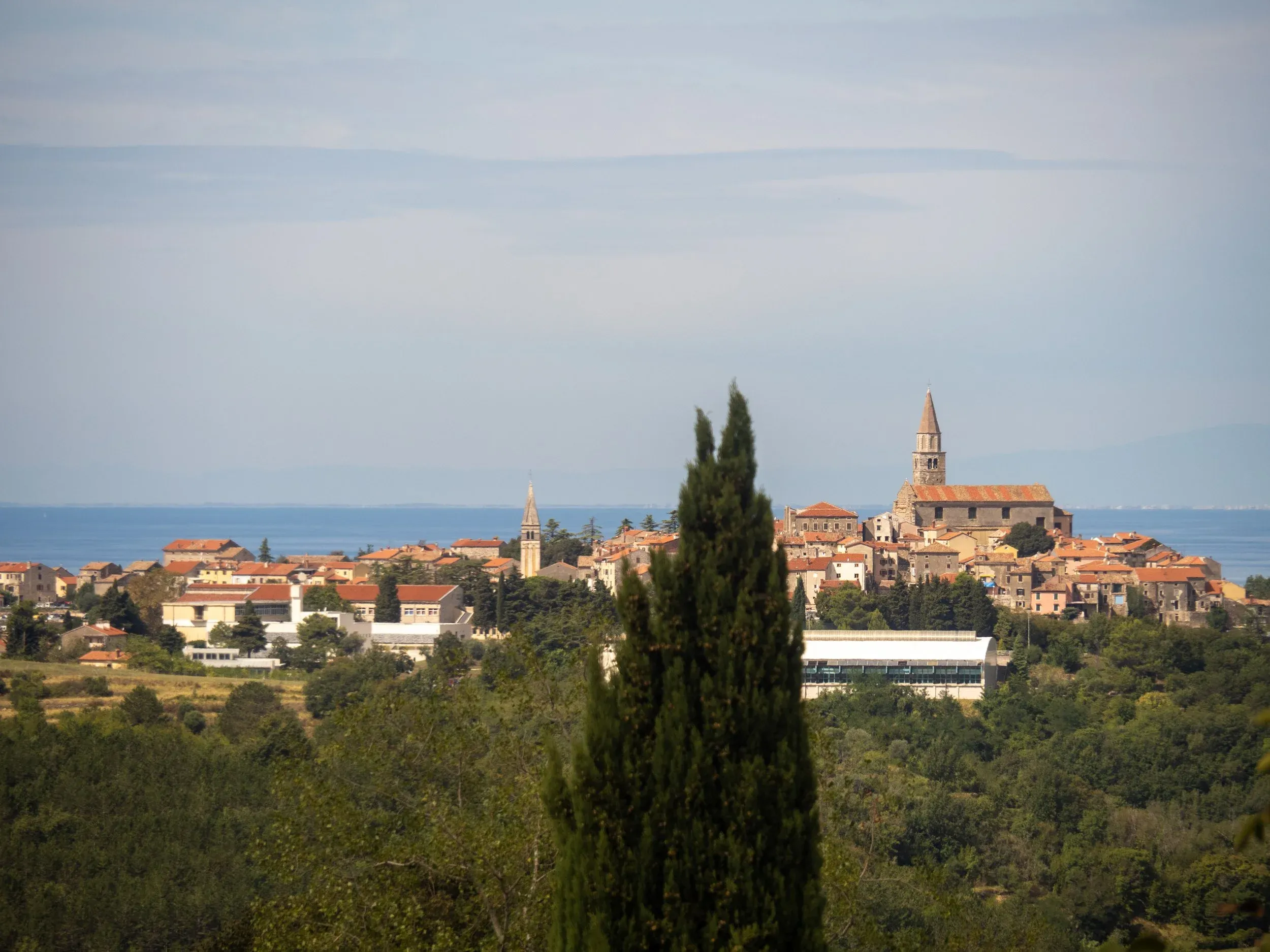 Heading inland towards Motovun