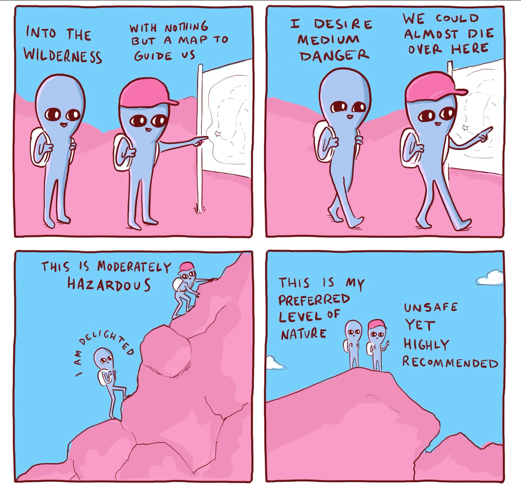 Shan had just shared this Nathan Pyle comic, which we actively quoted throughout our “moderate danger” activity.