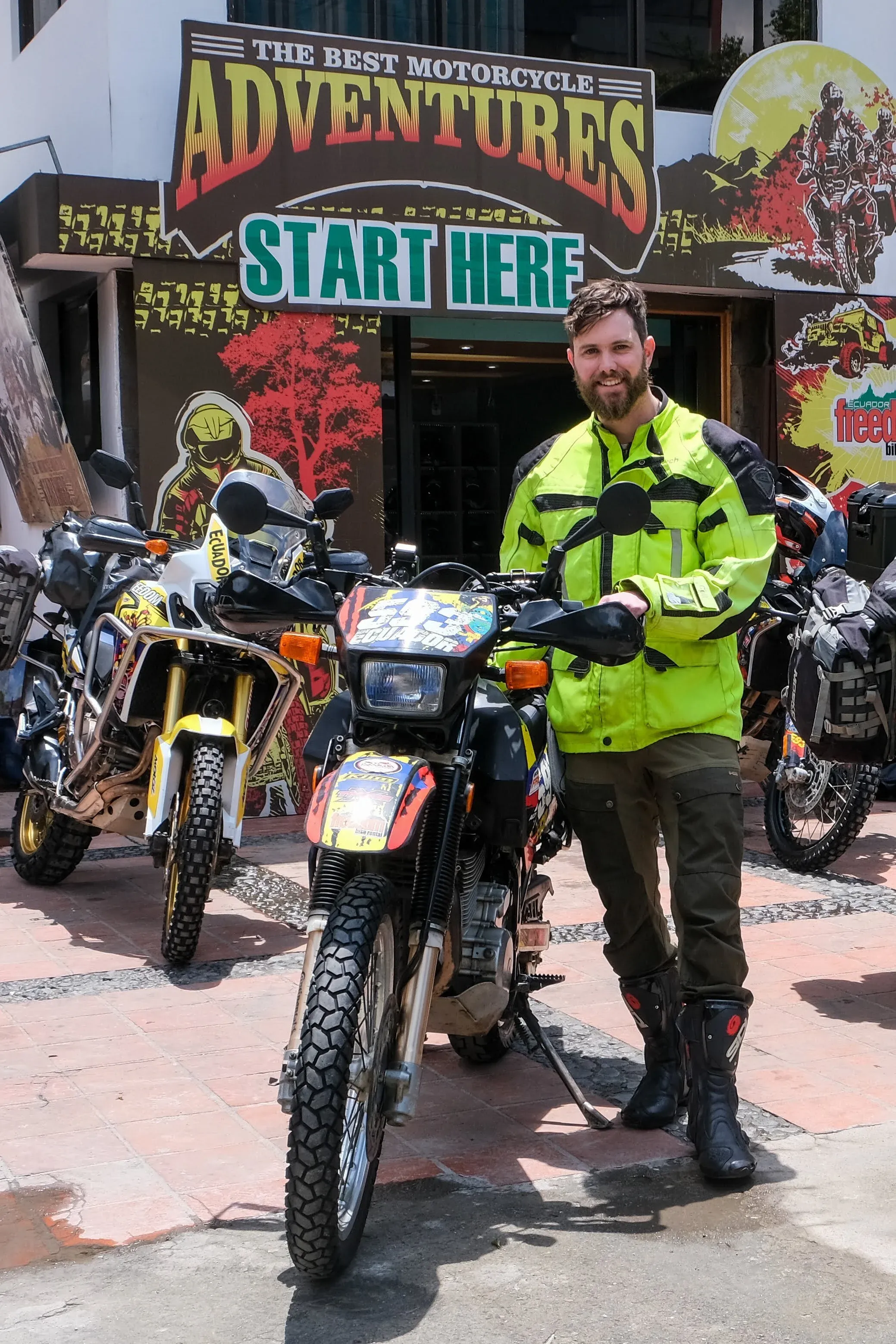 Ended up rather overdressed compared to the typical local rider, but I was happy to have the extra gear for the many sections of sketchy road ahead.