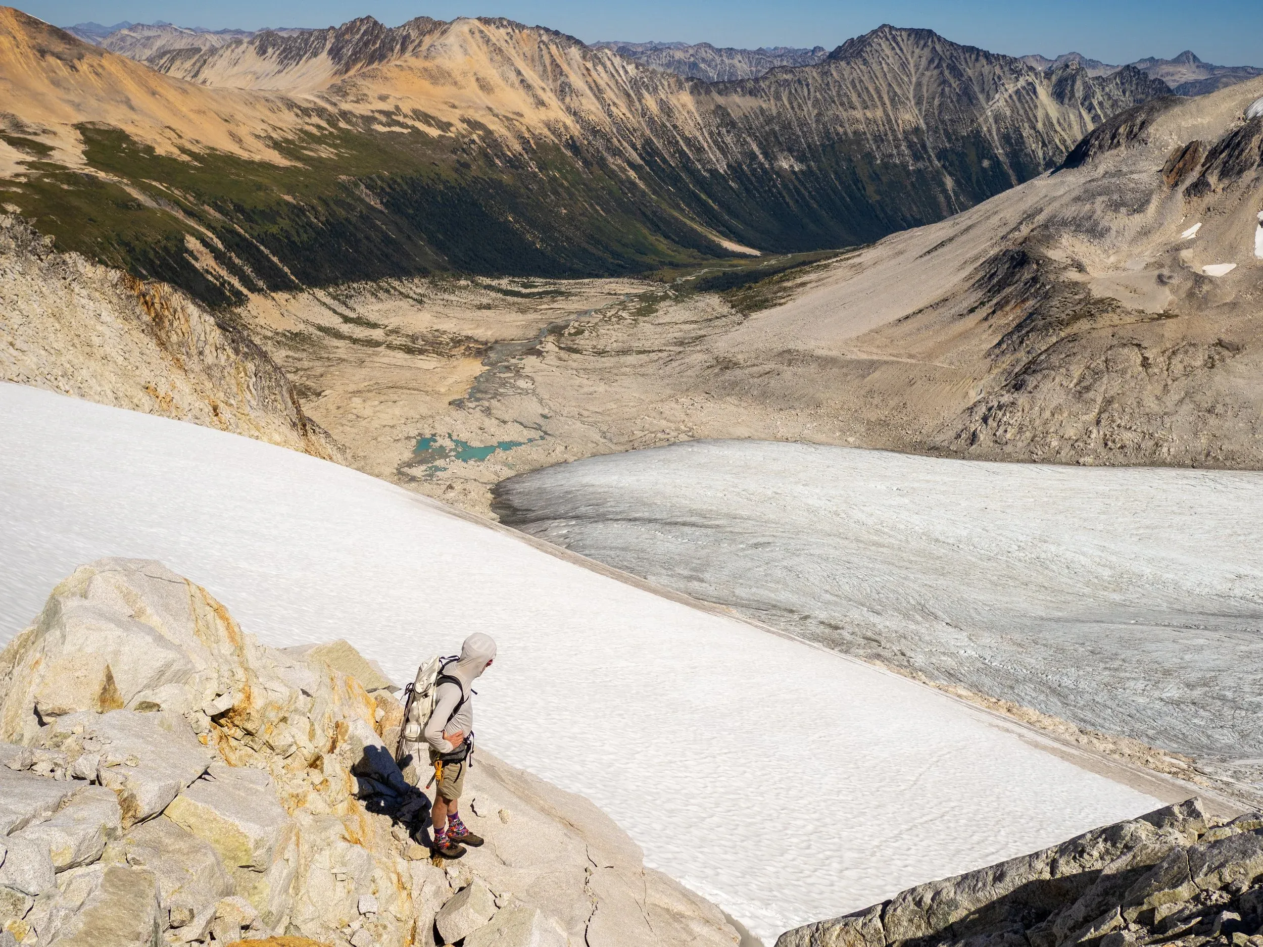 Cool to see the terminal line of the extent of the Icemaker Glacier clearly defined across the valley. Insert gloomy comment about climate change and receding glaciers here.