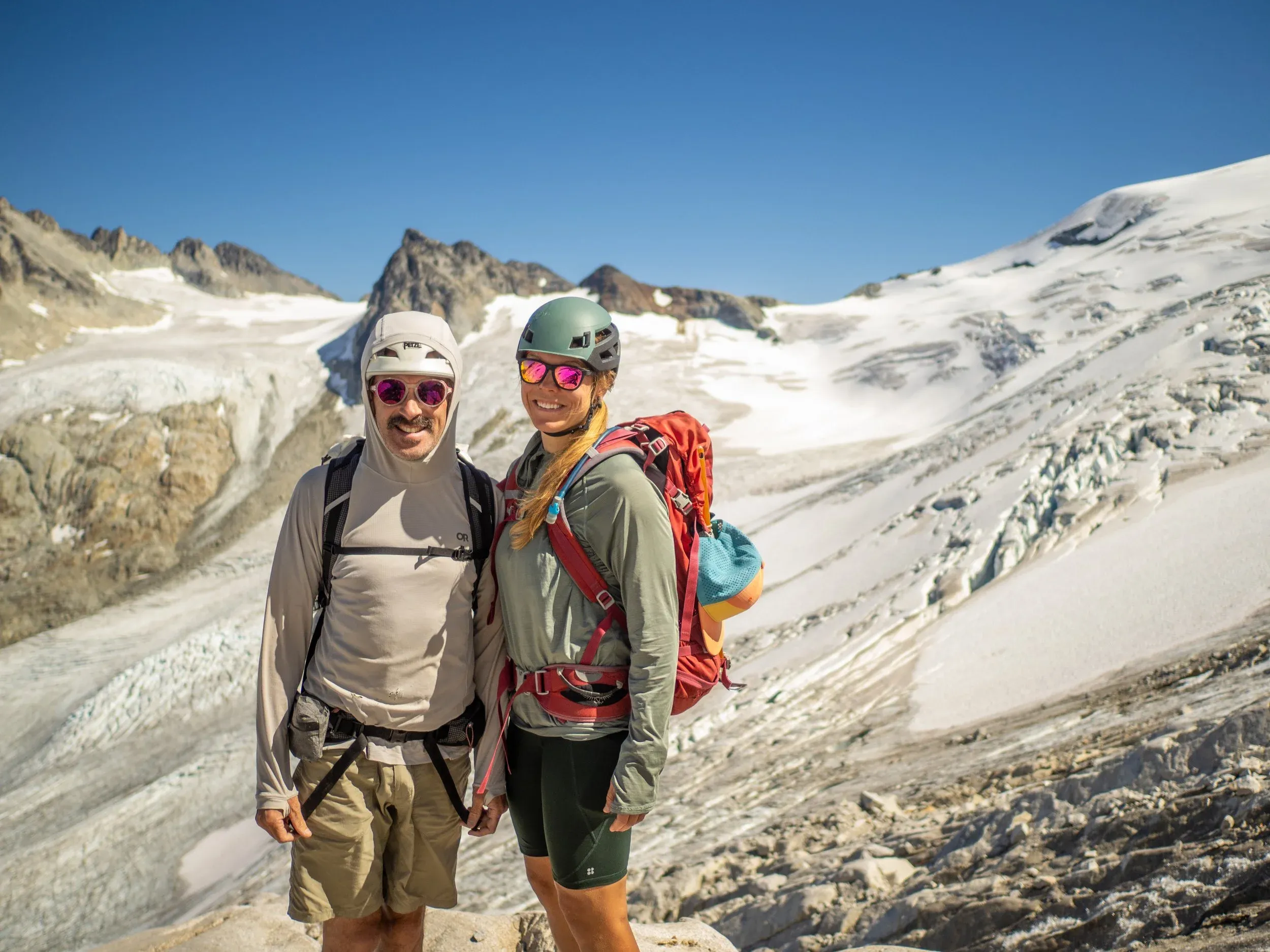 Two people enjoying their “preferred level of nature”