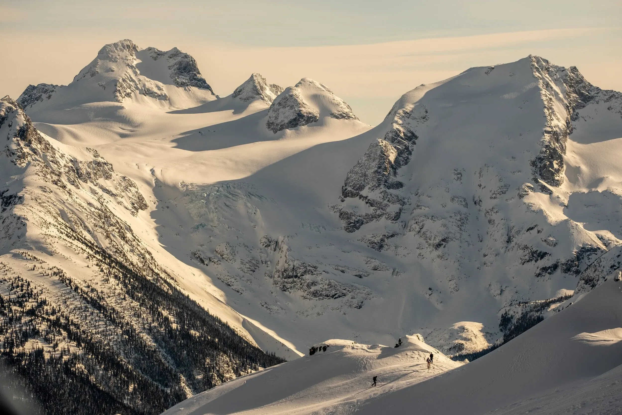 Beautiful view back down towards Mount Matier and Slalok across the valley